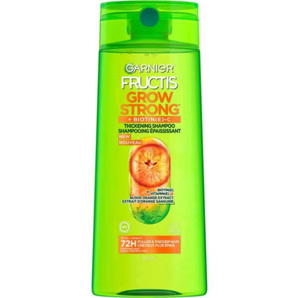 Garnier Fructis Grow Strong Thickening Shampoo, Vitamin C 12.5oz