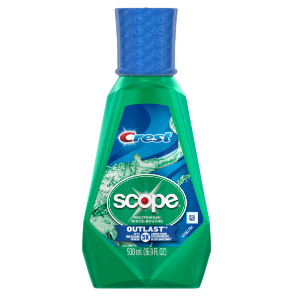 Crest Scope Outlast Mouthwash Fresh Mint 500mL